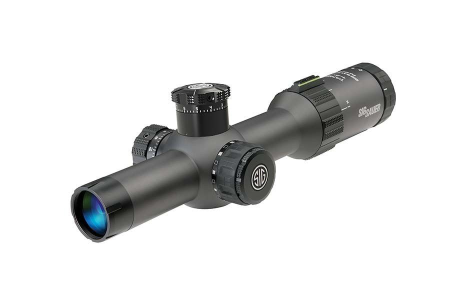 Sig Sauer TANGO4 1-4X24mm Riflescope, 30mm, FFP, 5.56/7.62 Horseshoe Dot - Black