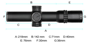 4.5x24IR 1/2 Half Mil Dot Tactical Scope