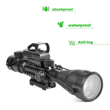 Load image into Gallery viewer, 4-16x50EG Scope Illuminated with Holographic Reticle Red/Green Dot Sight and Laser
