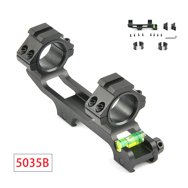 30mm/25.4mm Scope Mount Dual Rail Rings With Spirit Bubble Level