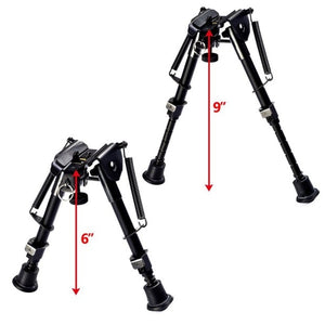 Quick Detach Rifle Bipods in Black or Tan